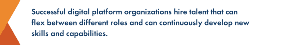 Digital platform organization strategy 